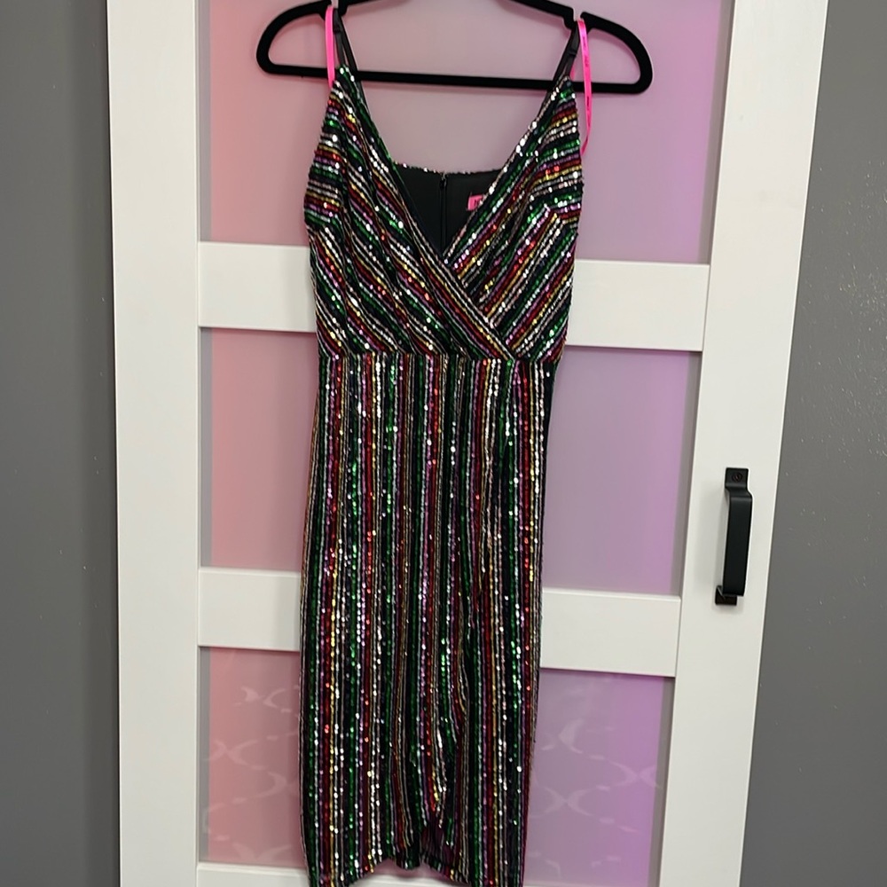 Betsey Johnson Sparkly Dress Gown Size 6